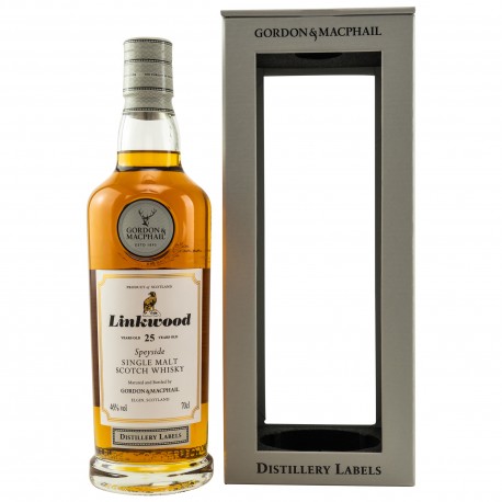 Linkwood 25 Jahre Distillery Labels, Gordon&MacPhail