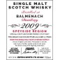 Balmenach 2009, 13 Jahre, First Editions